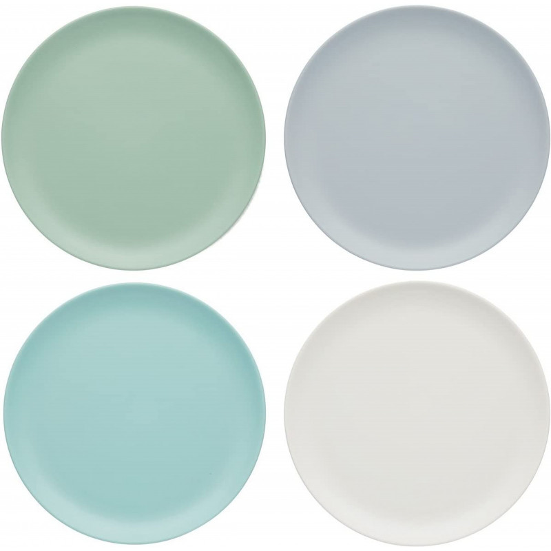 Colourworks Melamine Plastic Side Plates, Set of 4, Currently priced at £10.99